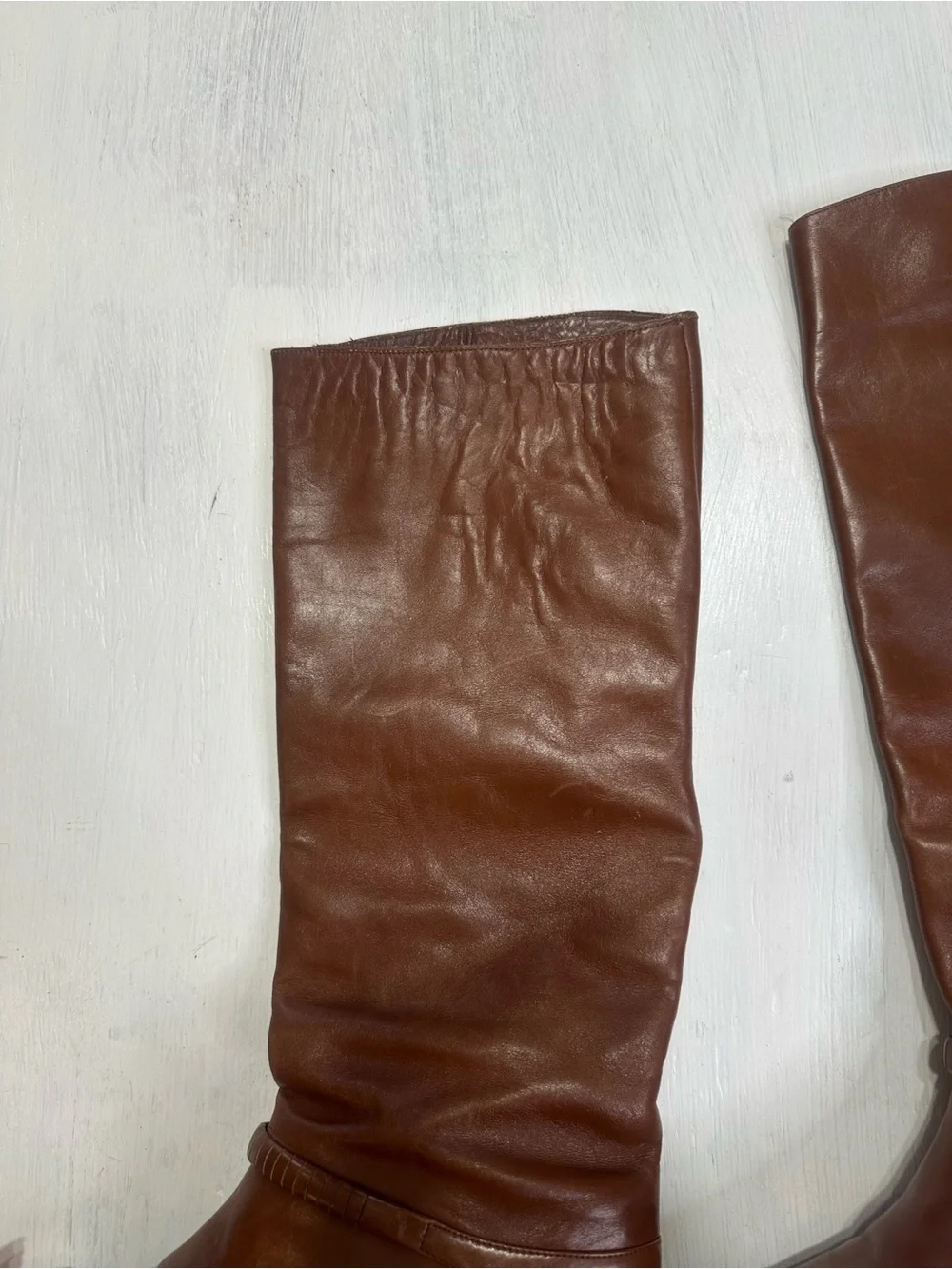 Charter Club Italy Brown Leather Tall Riding Boots Women’s 6B Knee High